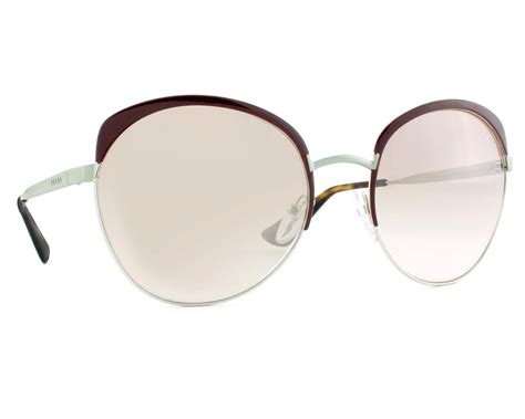 prada pr54ss uf64o0 59 brown & silver brown mirrored|Prada Women's 0PR 54SS Amaranth/Silver/Mirror Brown.